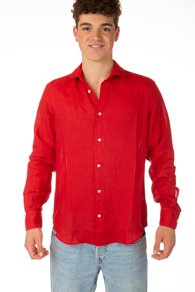 MAGLIA CAMICIA UOMO ROSSO PAMPLONA 41RED MC2 SAINT BARTH